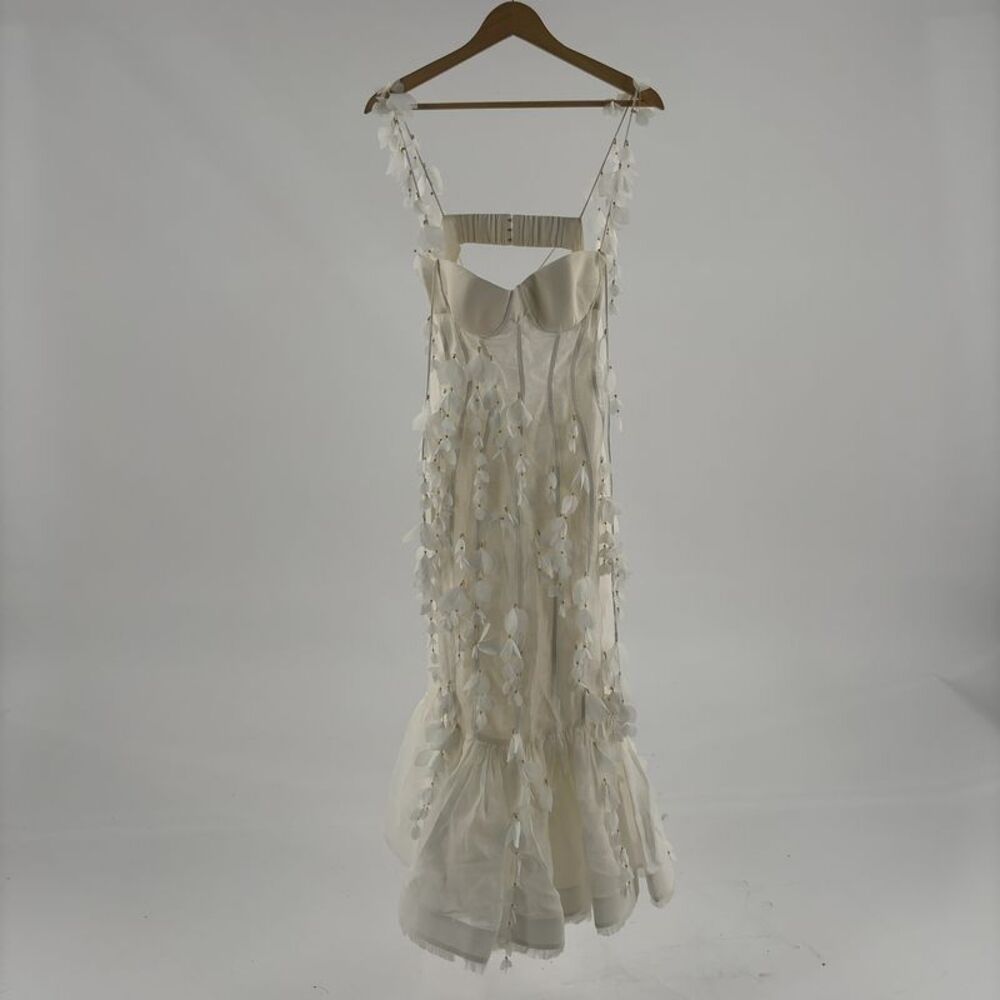 Zimmermann White Floral Appliqué Maxi Dress